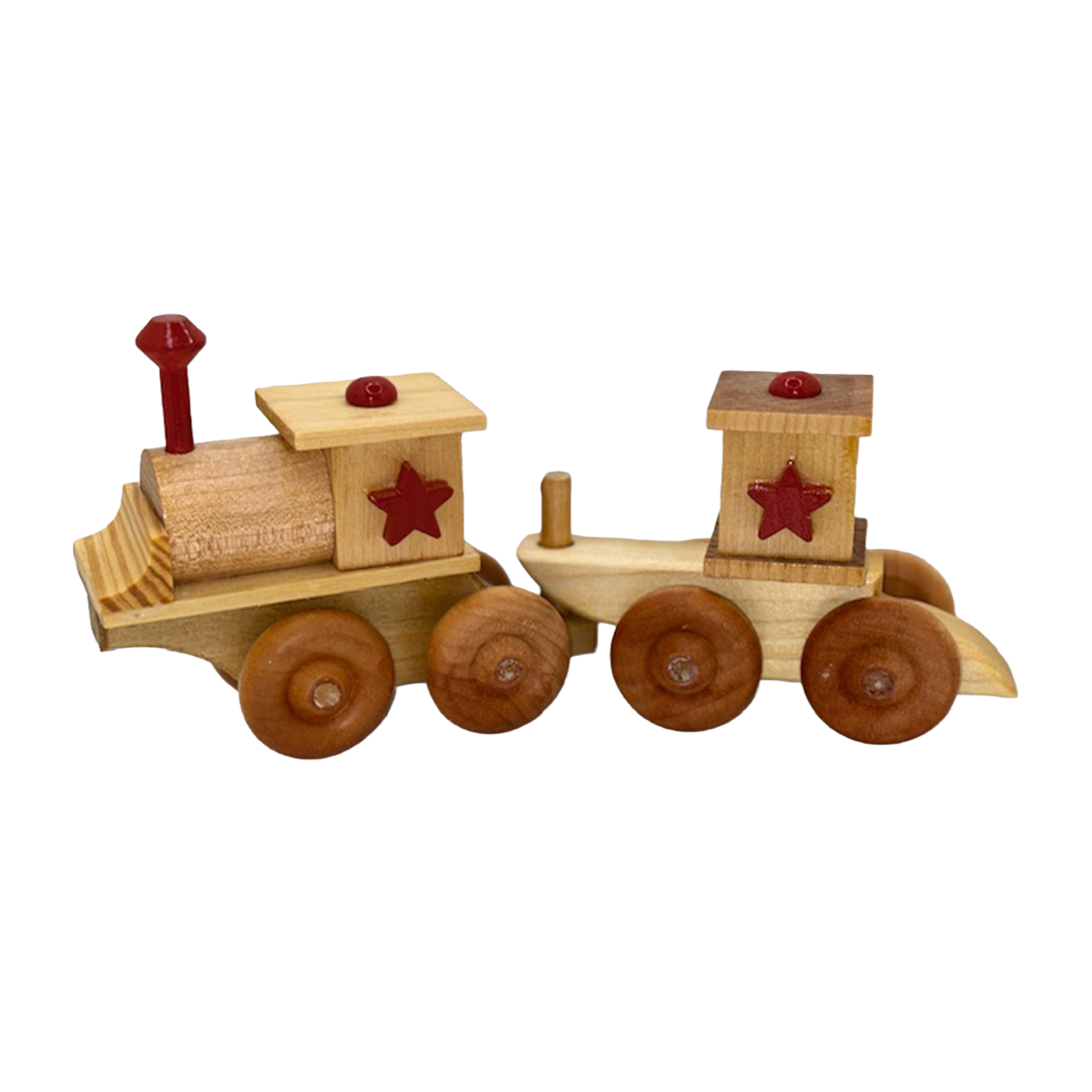 The Name Train Red Star Engine Caboose Set