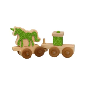 Green Glitter Unicorn